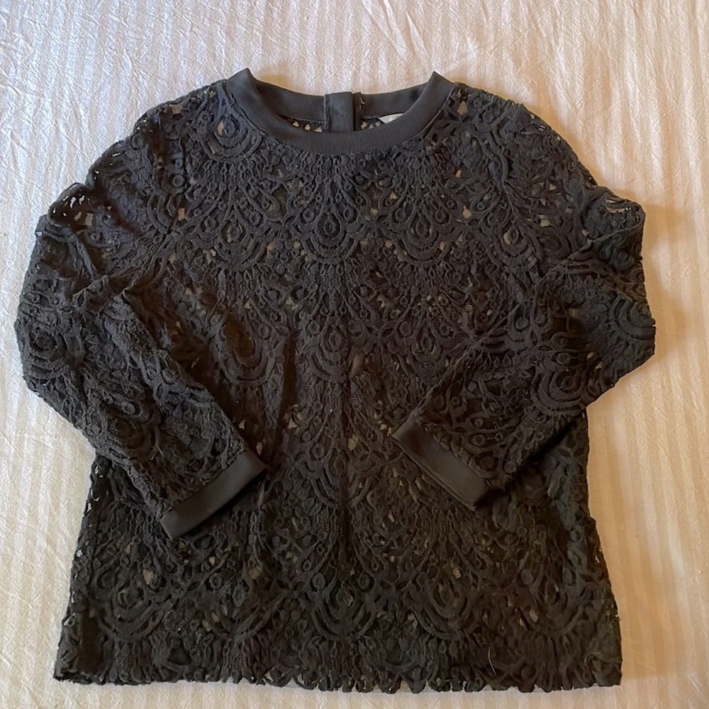 Lace Banana Republic long sleeve blouse!